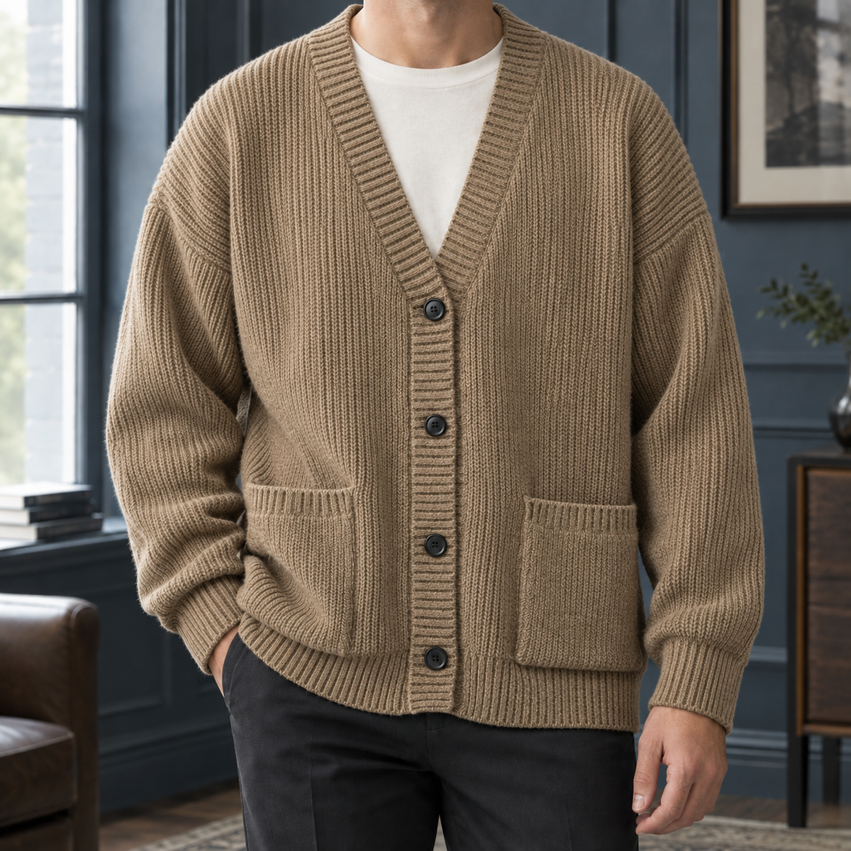 Samuel Ribbed Cardigan