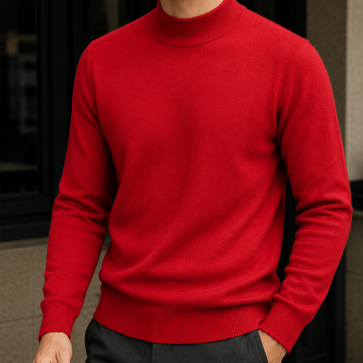 Nico-Ellis Mock Neck Sweater