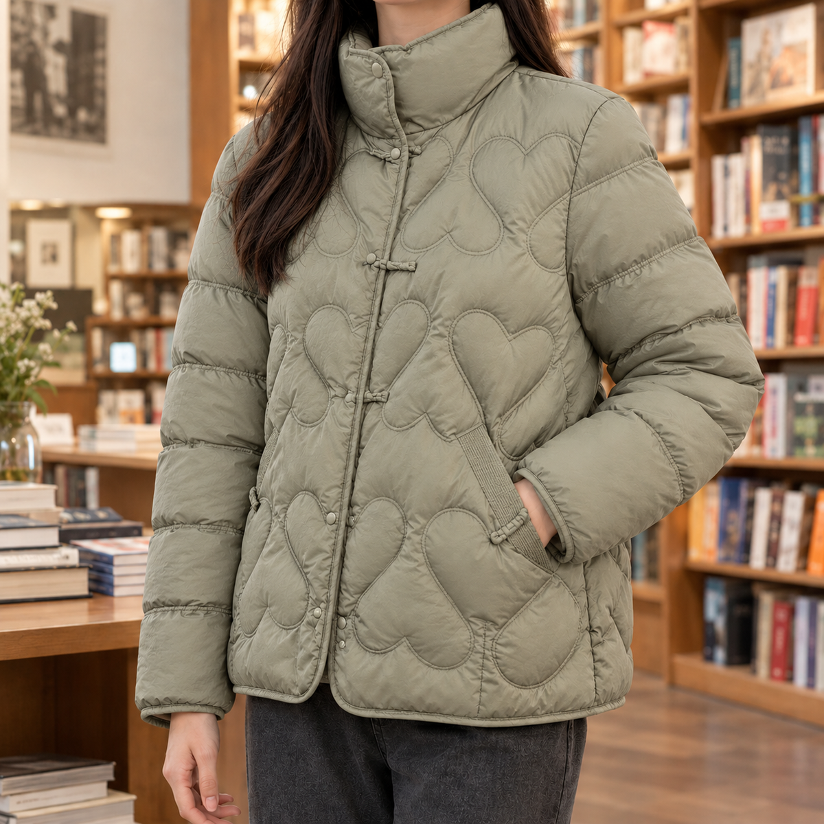 Severine-Eve Heart Quilted Jacket