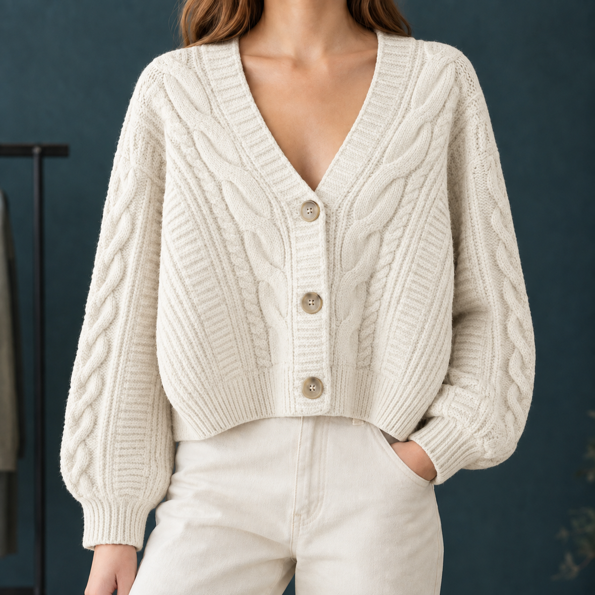 Pippa-Hope Cable Cardigan