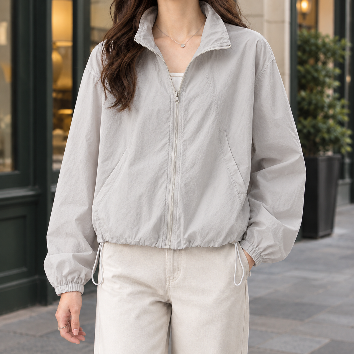 Eva-Eve Relaxed Zip Jacket