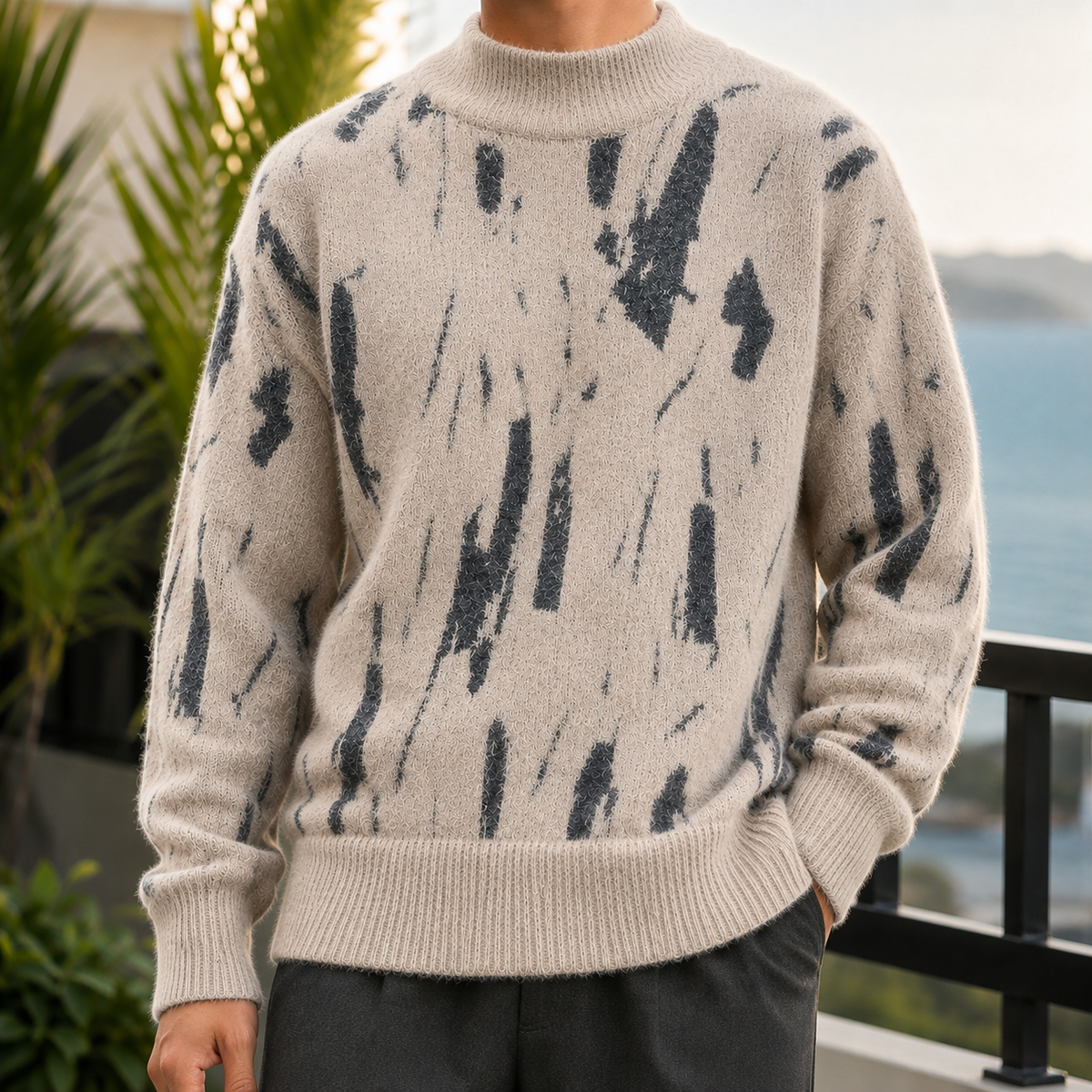 Julian Abstract Sweater