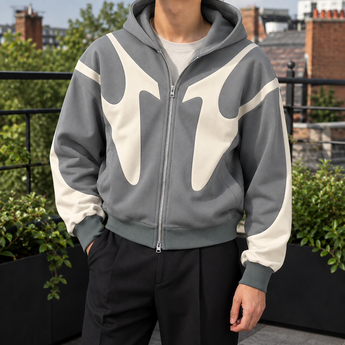 Zane-Scott Contrast Hoodie