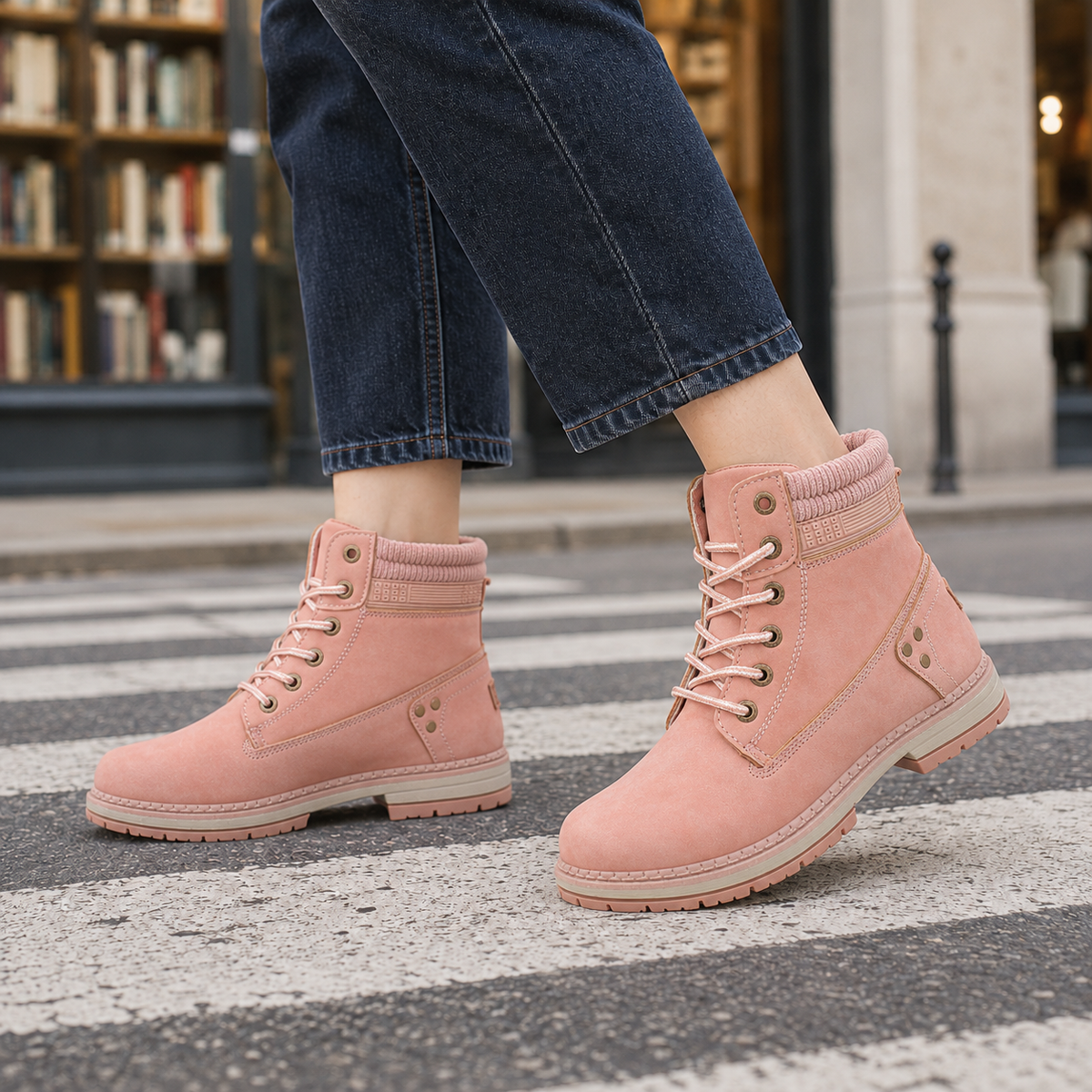 Vinci-Capri Lace-Up Boots
