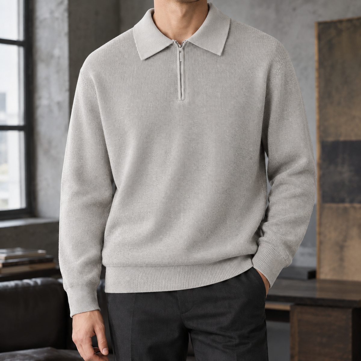 Douglas Half Zip Sweater