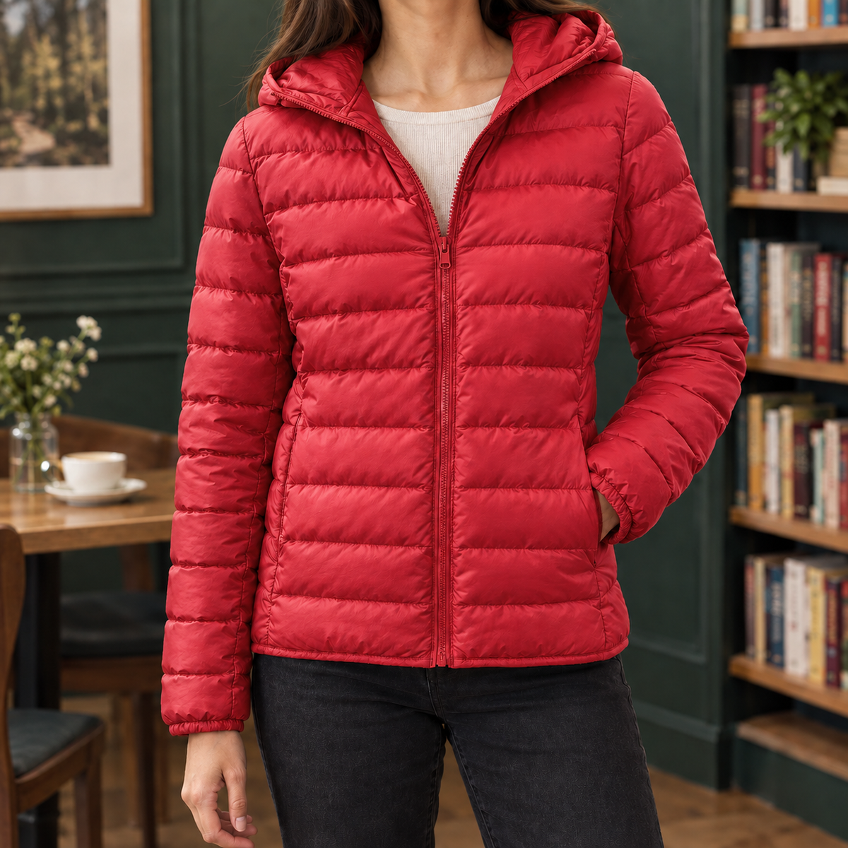 Adriana-Skye Cashmere-Feel Puffer Jacket