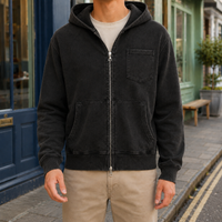 Mortimer Washed Zip Hoodie