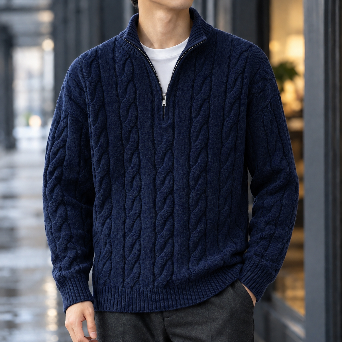 Noah Cable Knit Sweater