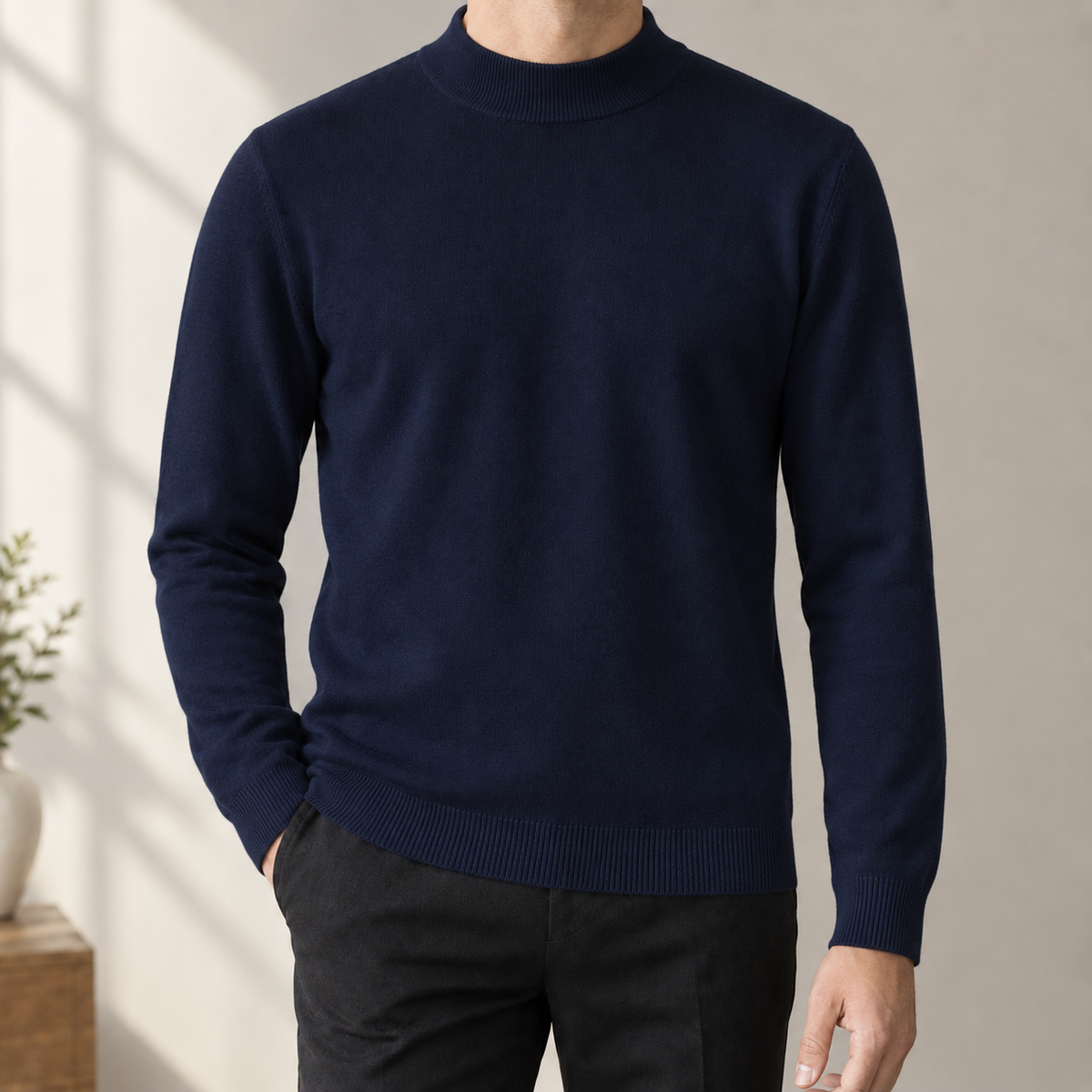 Alphonse Mock Neck Sweater