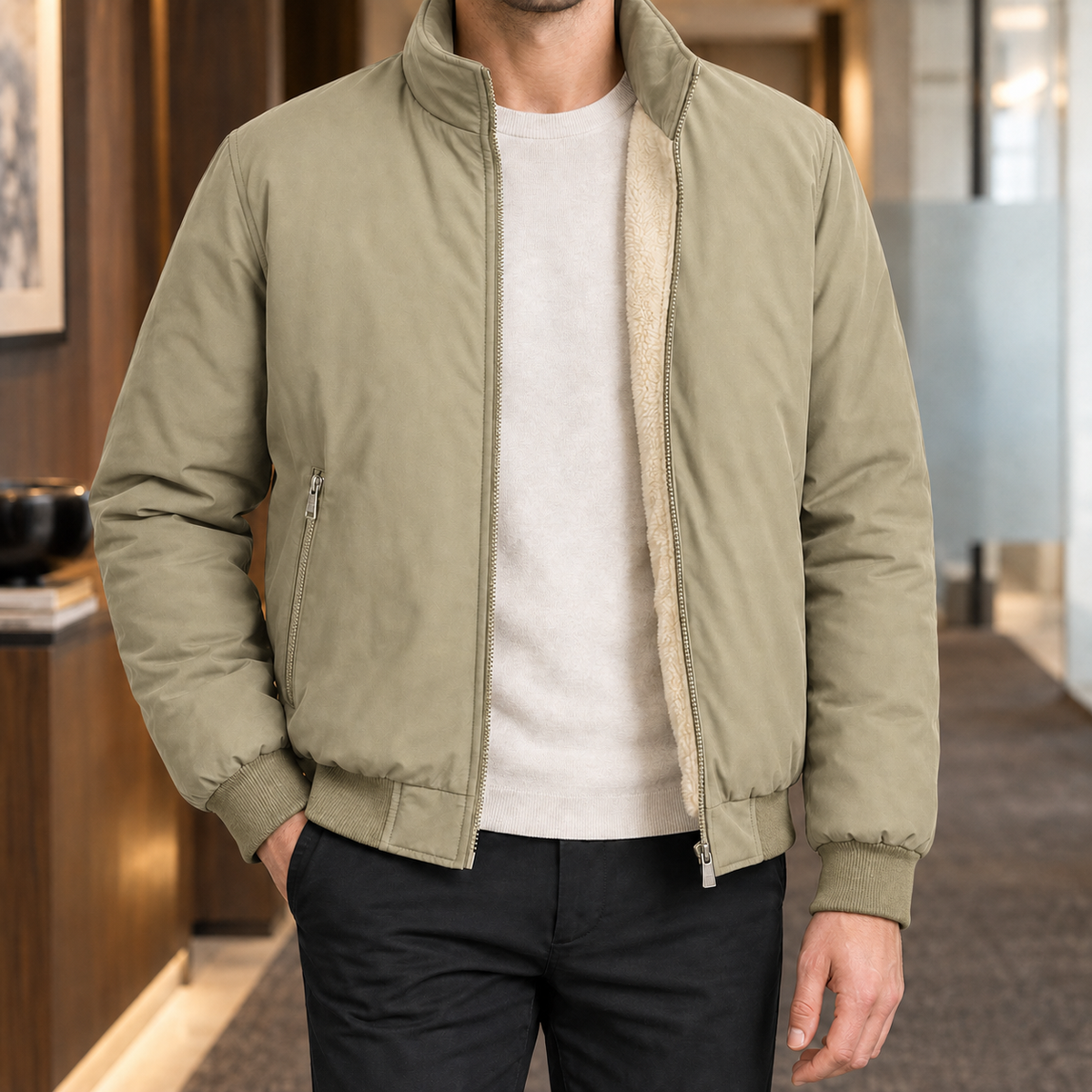 Oberon-Grant Stand Collar Jacket