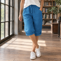 Olympia-Louise Relaxed Capri Pants