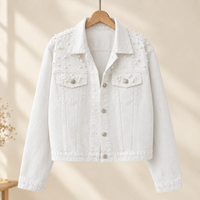 Apolline-Elise Pearl Denim Jacket