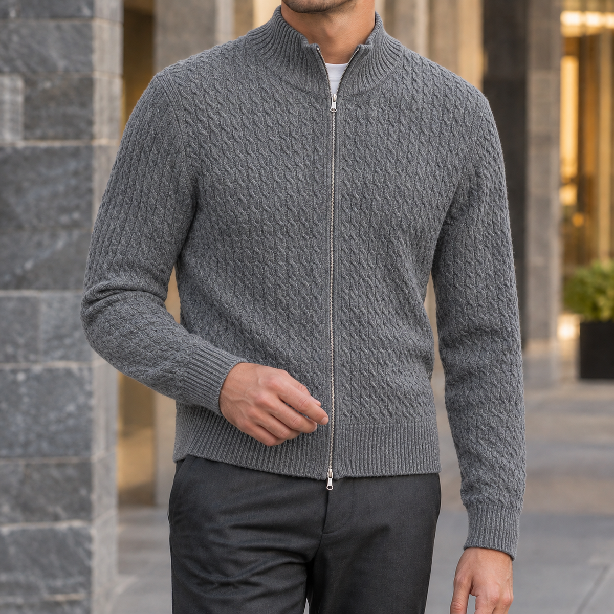 Alec-Wade Cable Knit Sweater