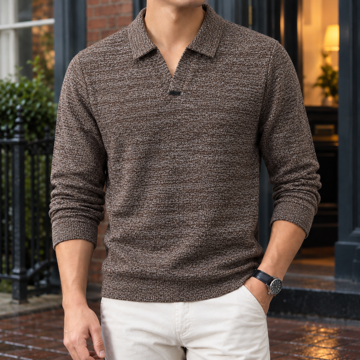 Edward Open Collar Sweater