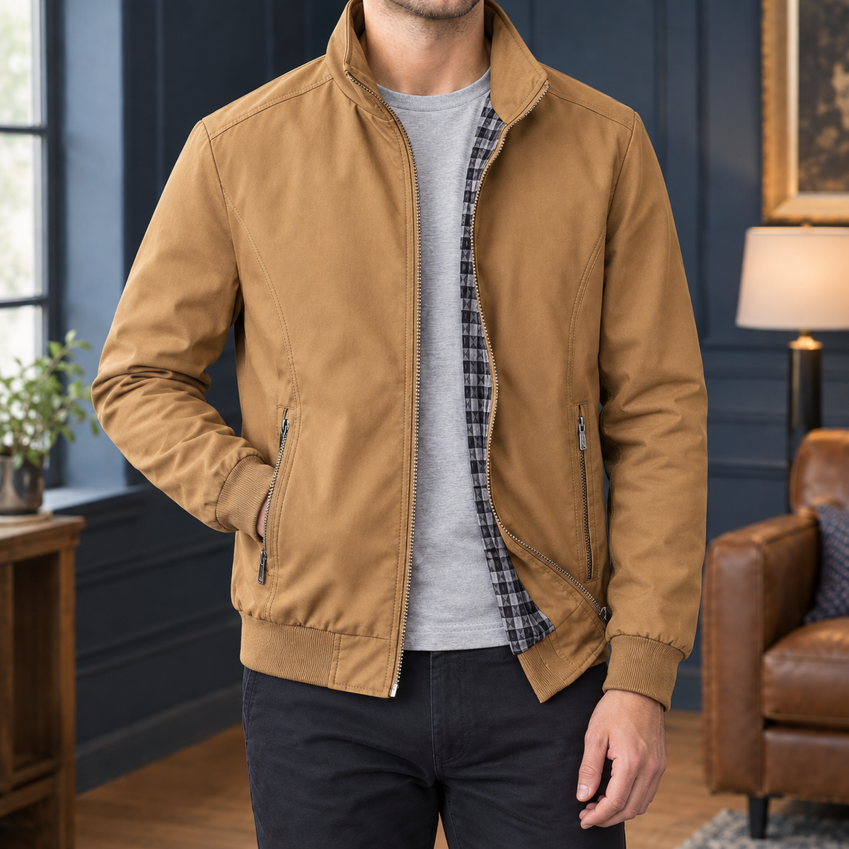 Joseph-Flynn Zip-Front Jacket
