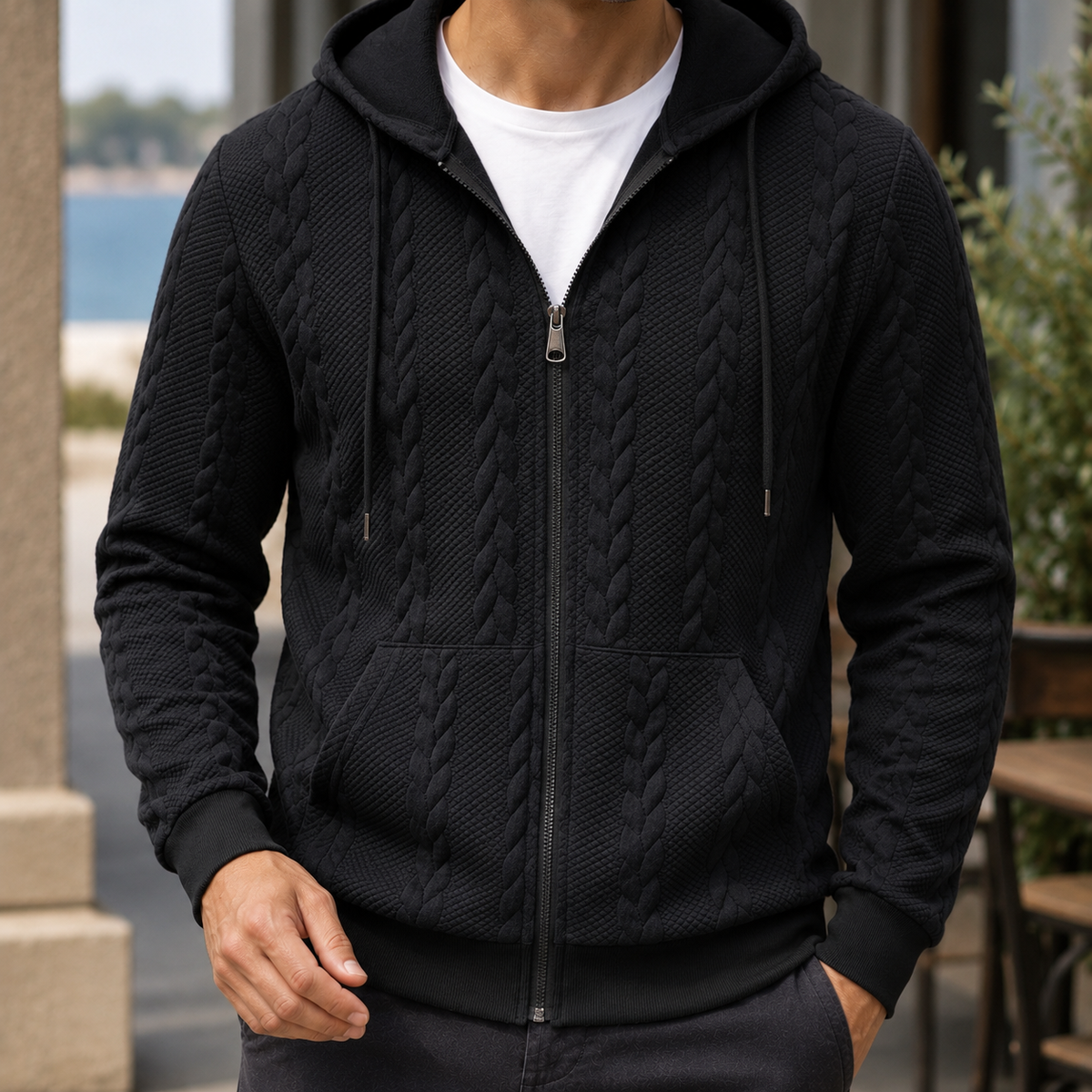 Gideon Textured Hoodie