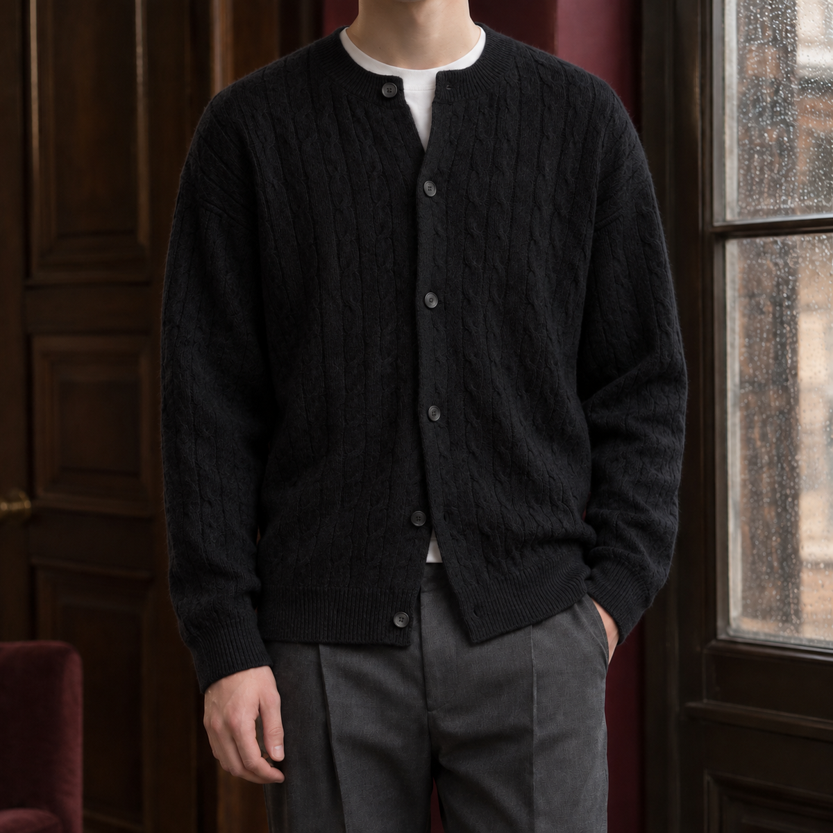 Brandon Cable Cardigan