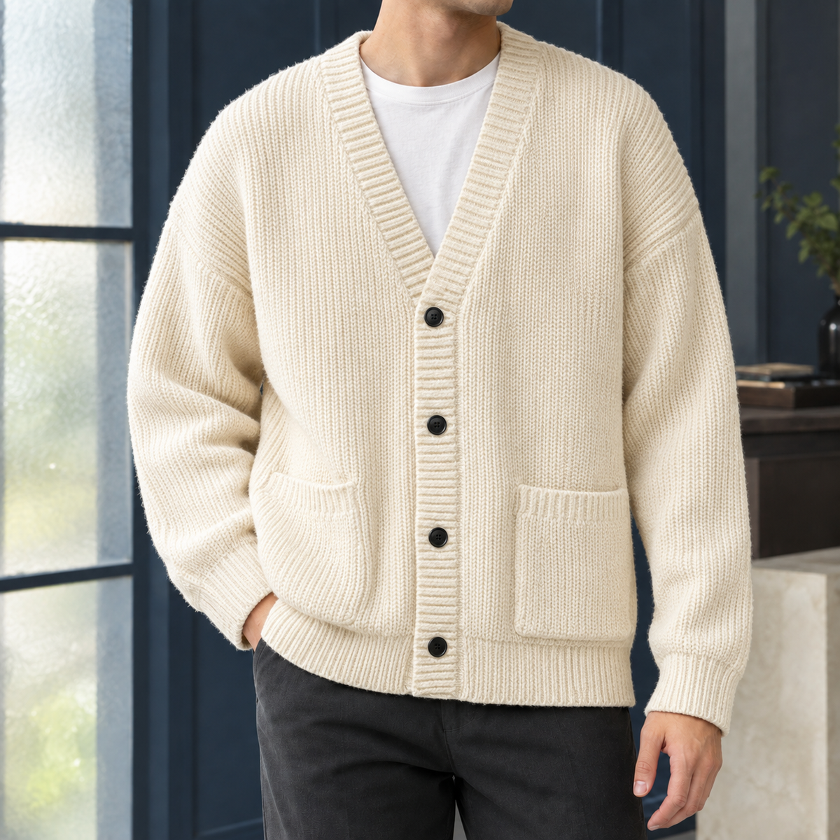 Freddie Ribbed Cardigan