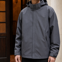 Frank-Grey Hooded Jacket