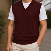 Louis V-Neck Wool Vest