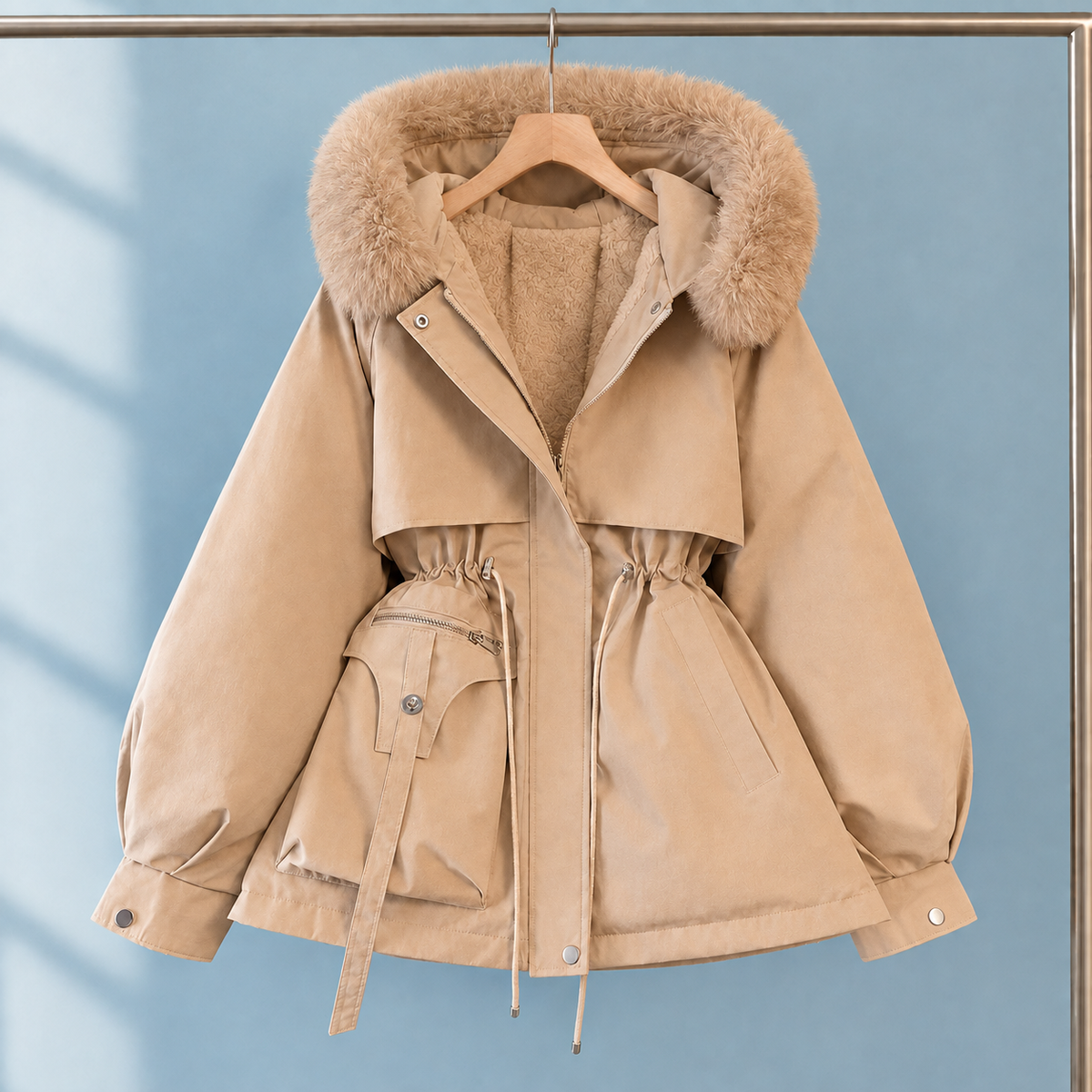 Sabina-Jade Faux Fur Trim Parka