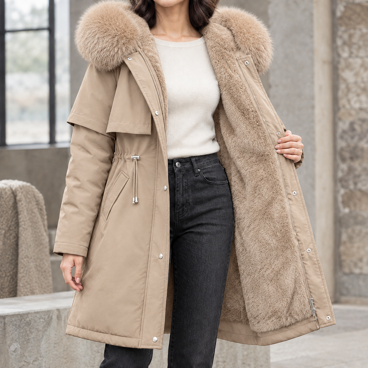 Agnes-Hope Hooded Coat