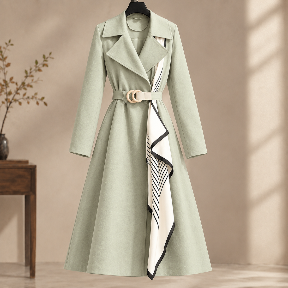 Liliane Belted Overcoat