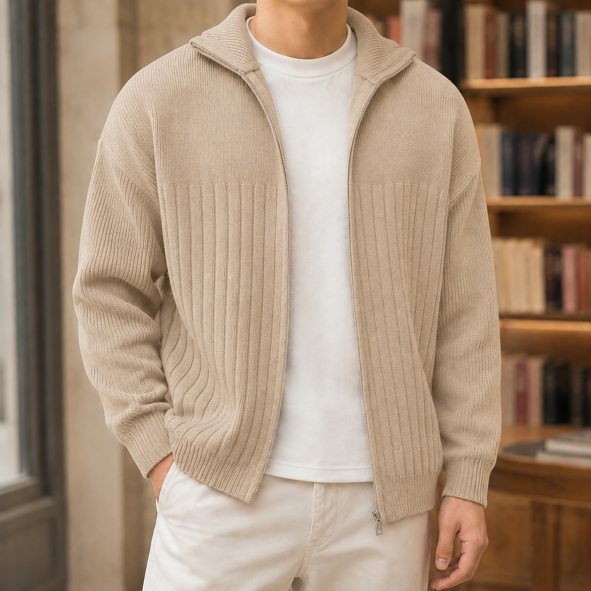 Theo-Reid Ribbed Jacket