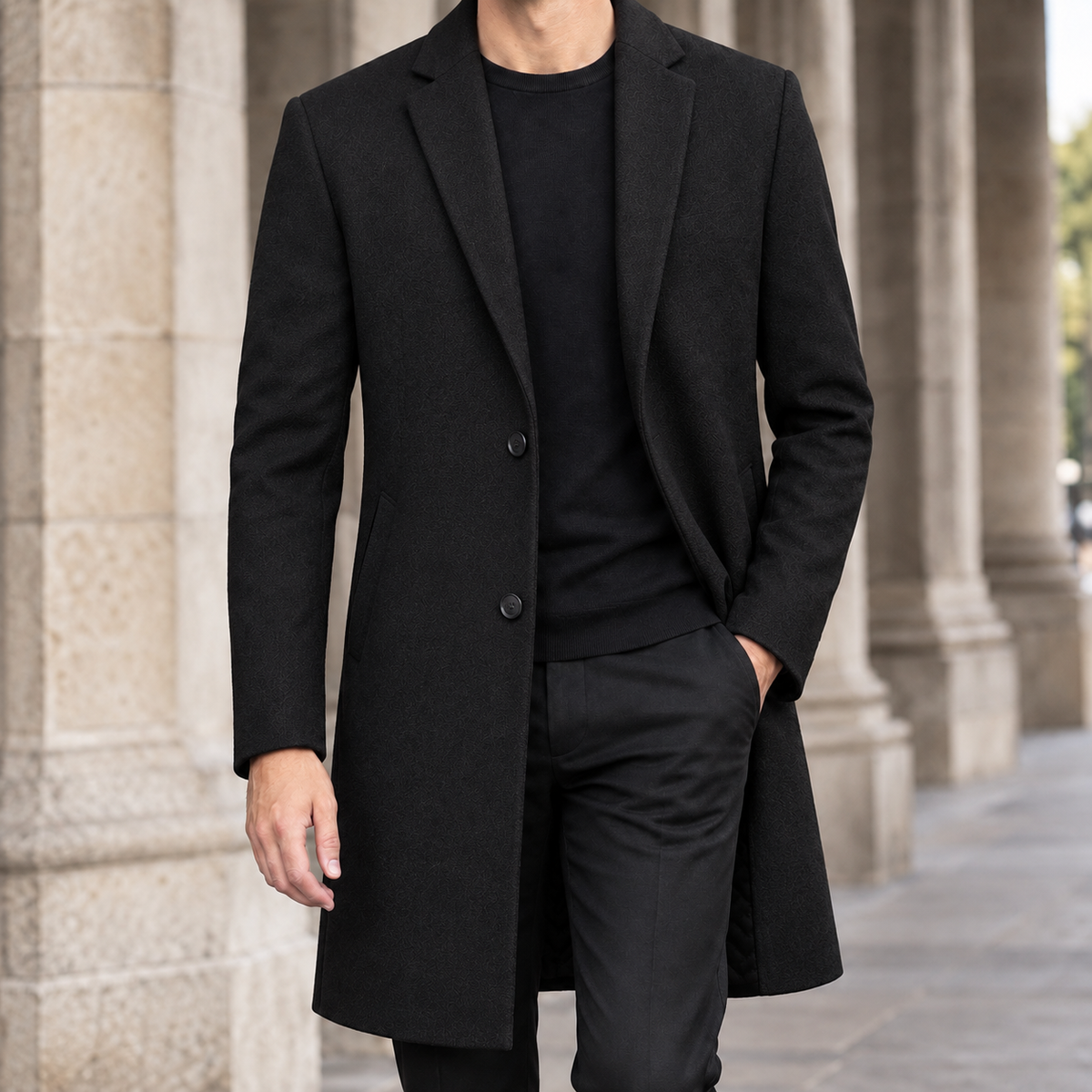 Rodolphe Single Breasted Overcoat
