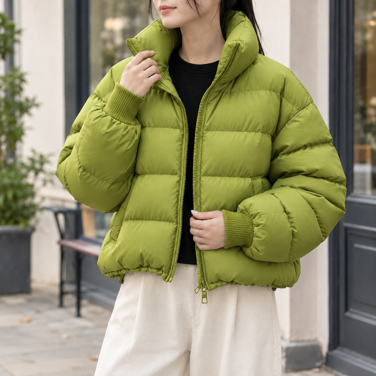 Meredith-Marie Quilted Puffer Jacket