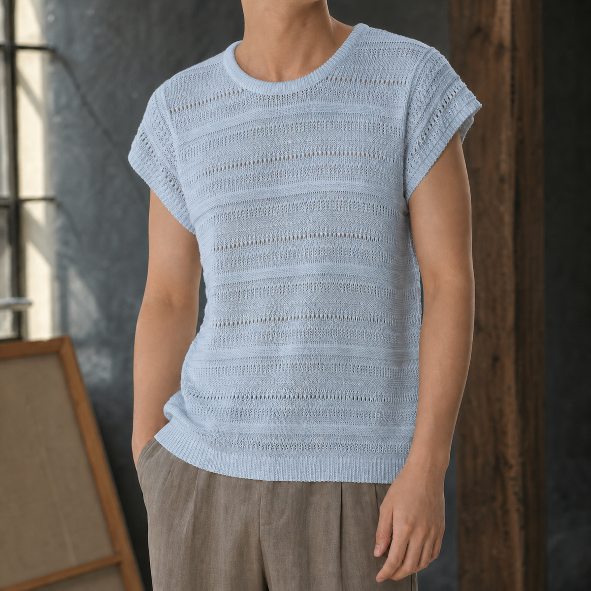 Nico Openwork Knit Top