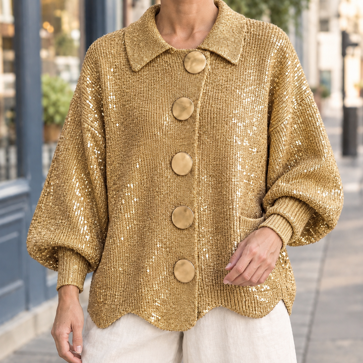 Leon-West Statement Cardigan