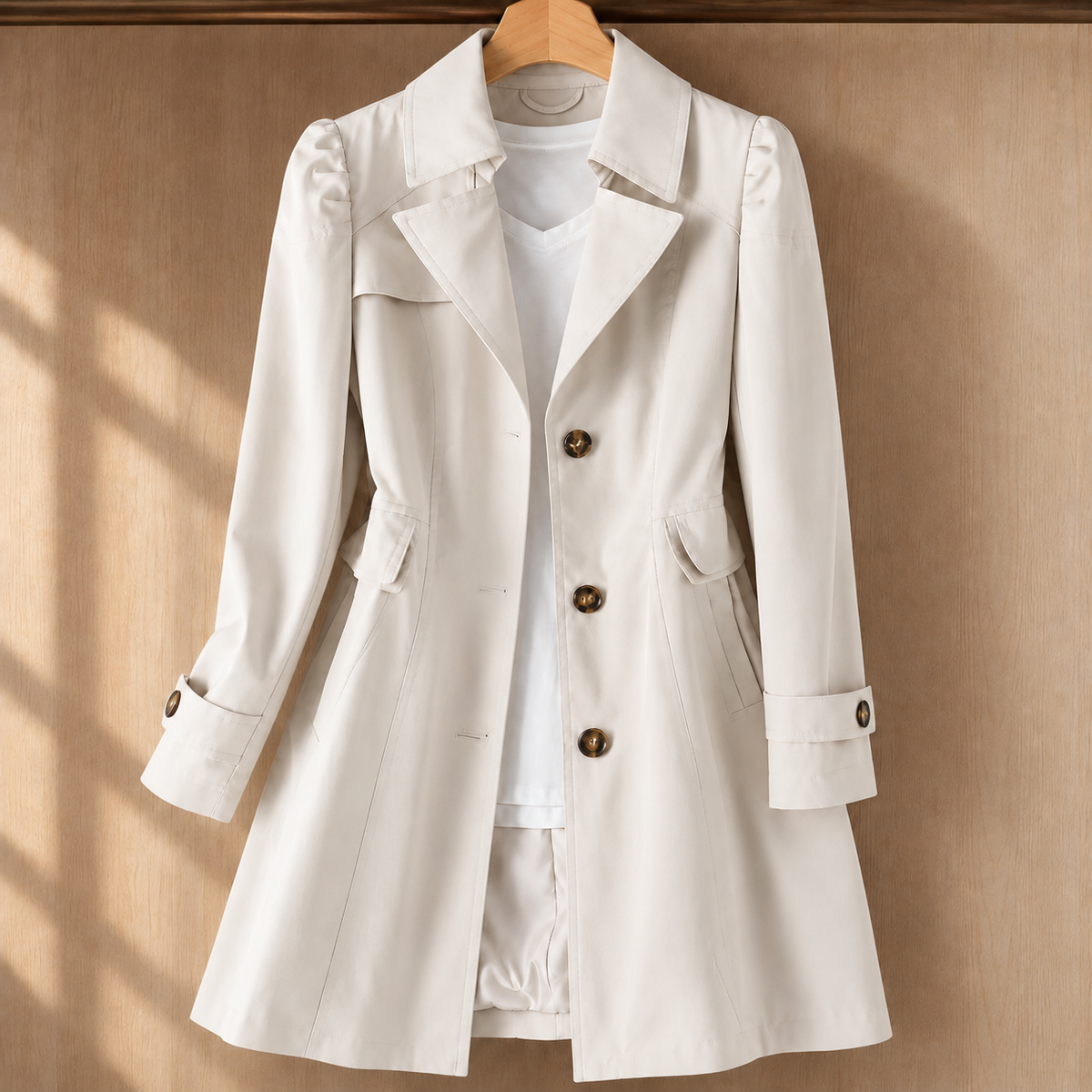Nina-Rae Tailored Trench Coat