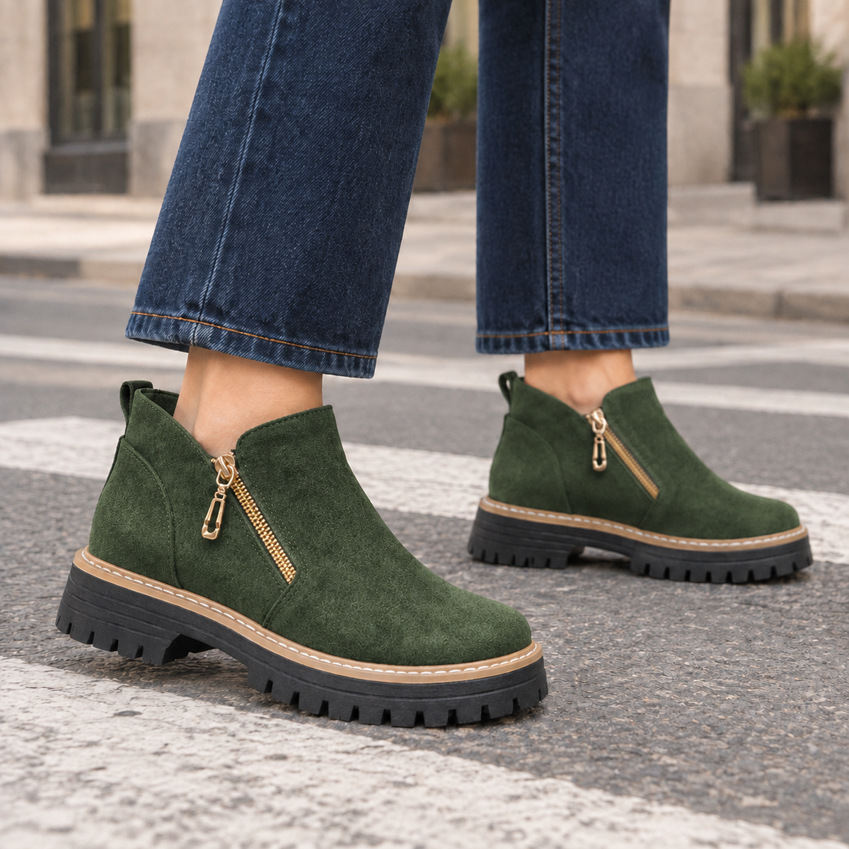 Pignatelli Faux Suede Ankle Boots