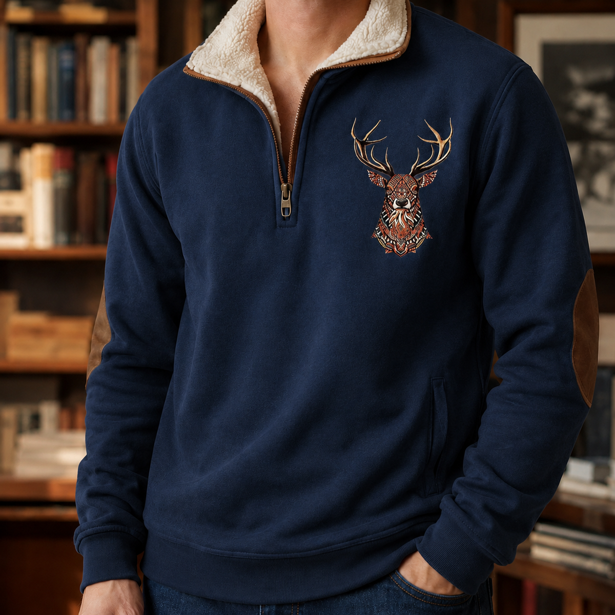 Ignatius-Jude Quarter Zip Sweater