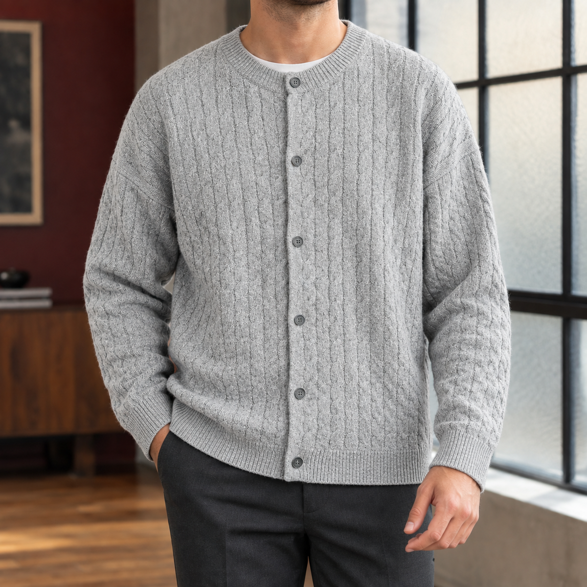 Jayden-Tate Cable Cardigan