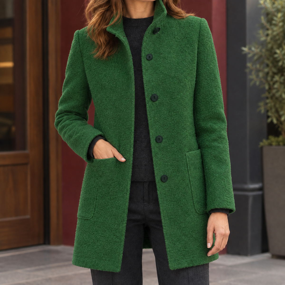 Becca Stand Collar Coat
