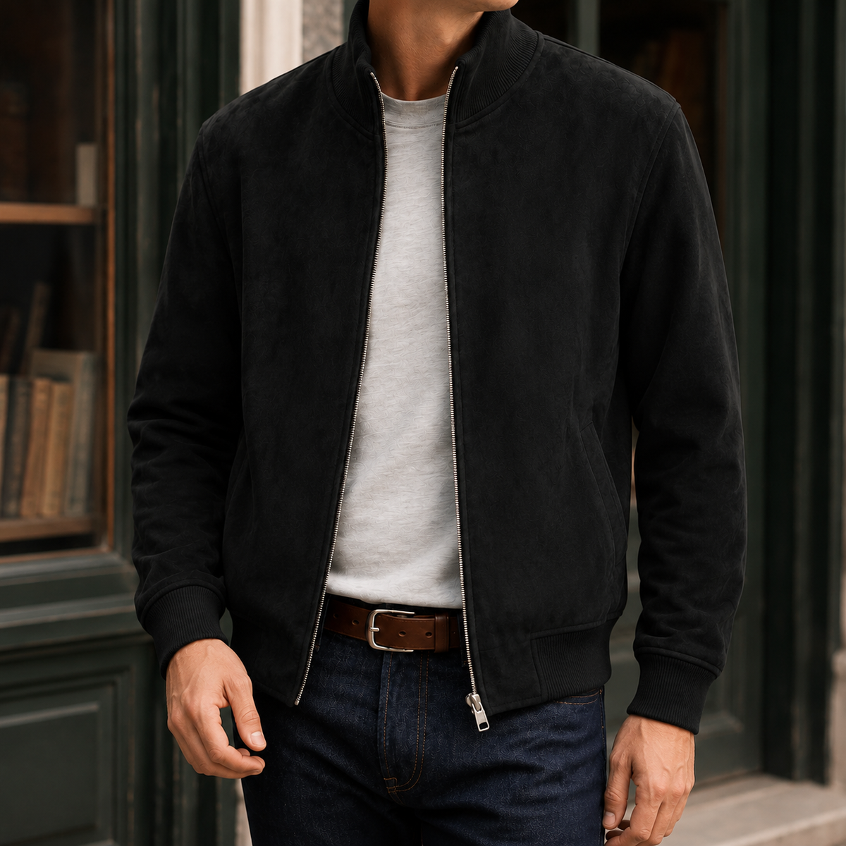 Zane-Miles Faux Suede Jacket