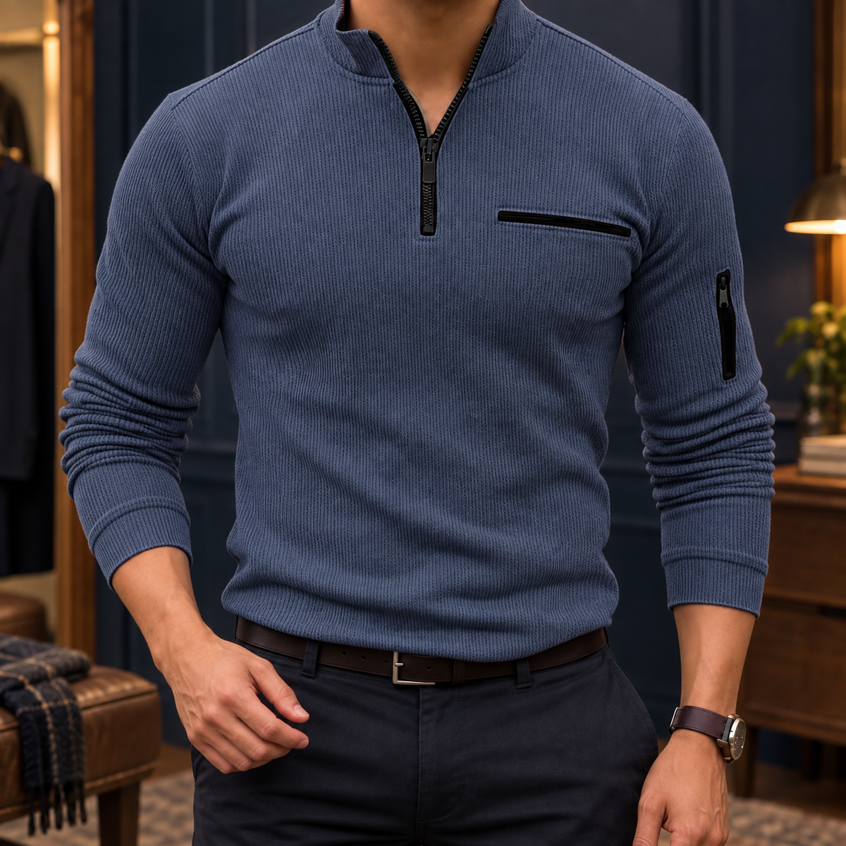 Blake Quarter-Zip Top