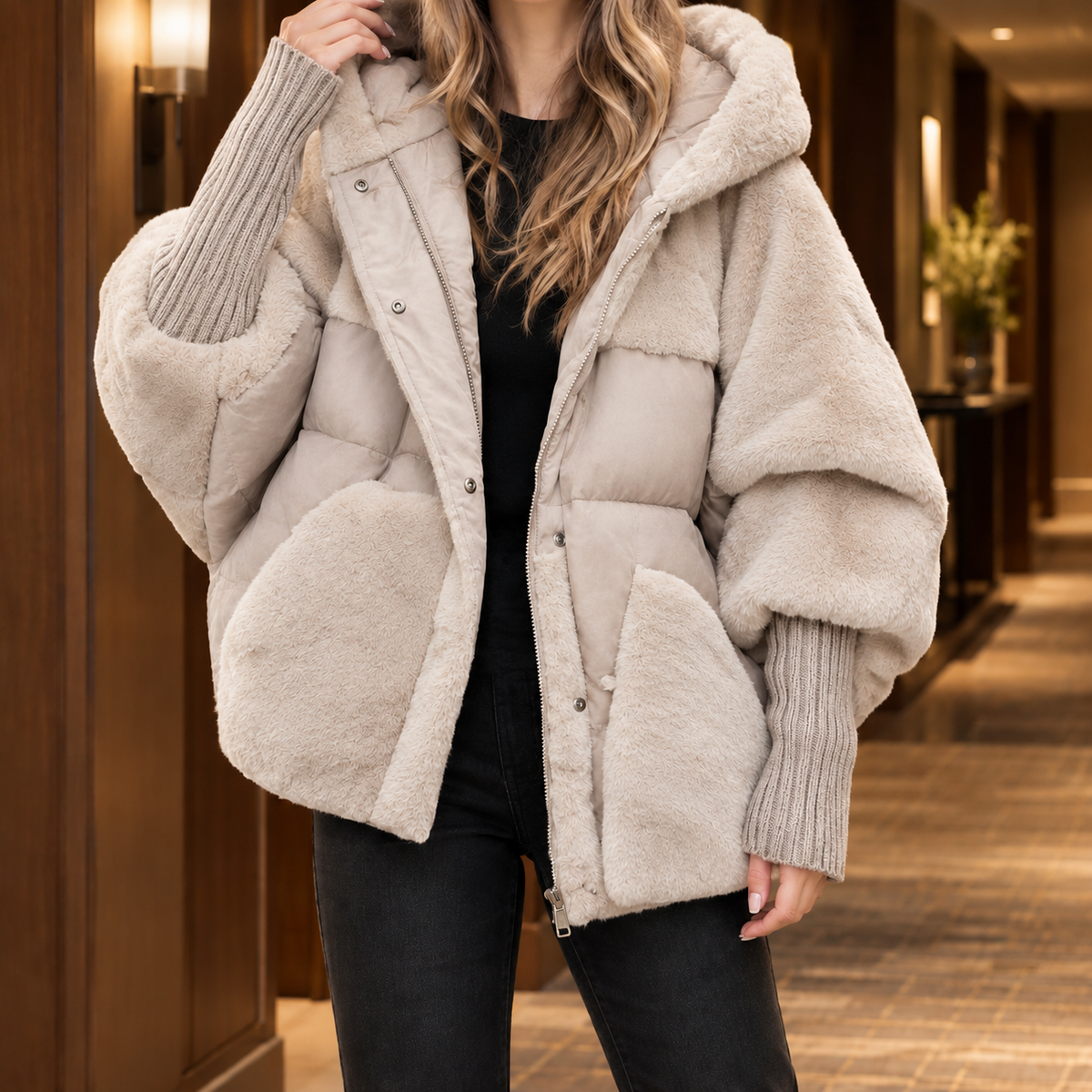 Ilaria-Kate Mixed Texture Jacket