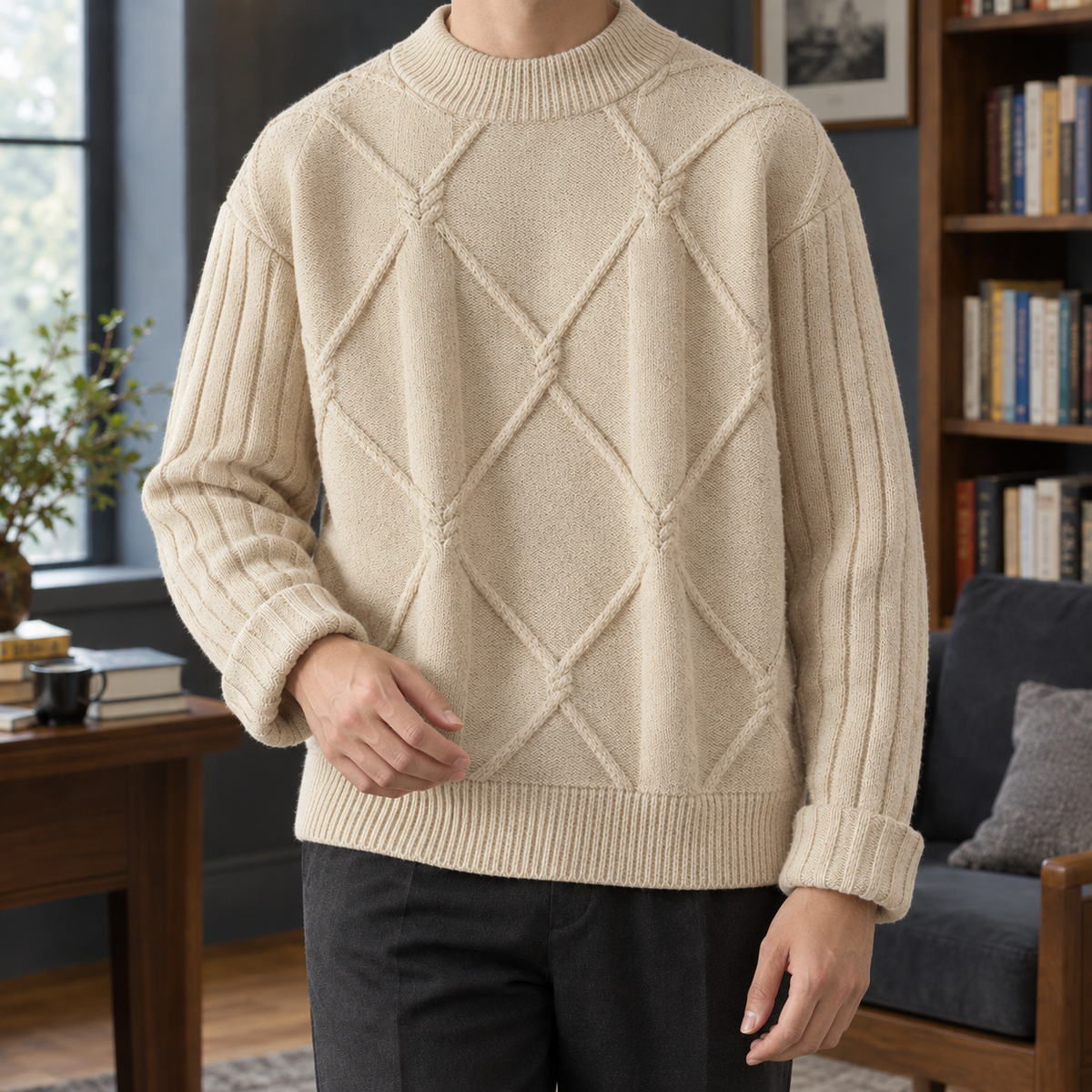 Timothy Diamond Knit Sweater