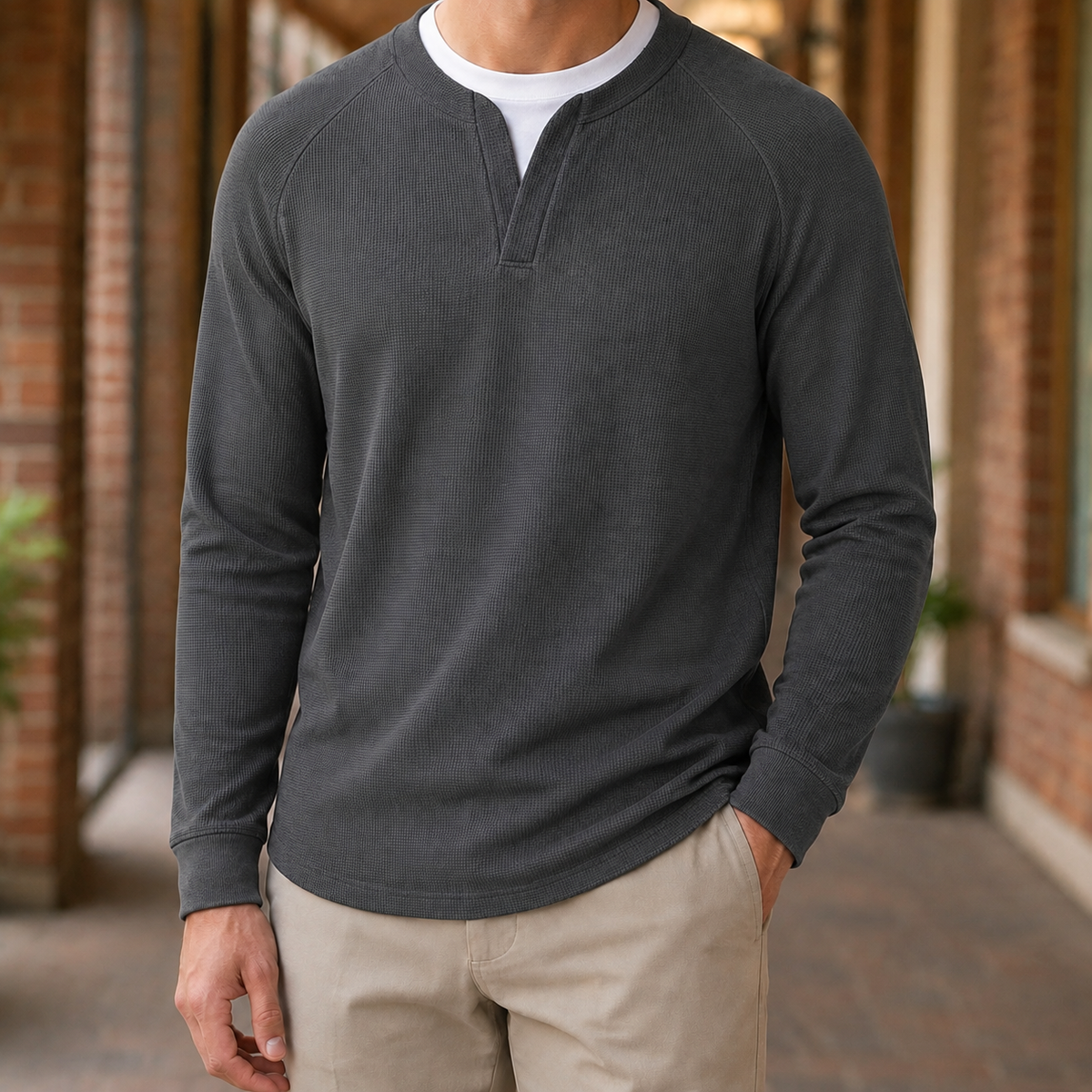Silas Waffle Sweater