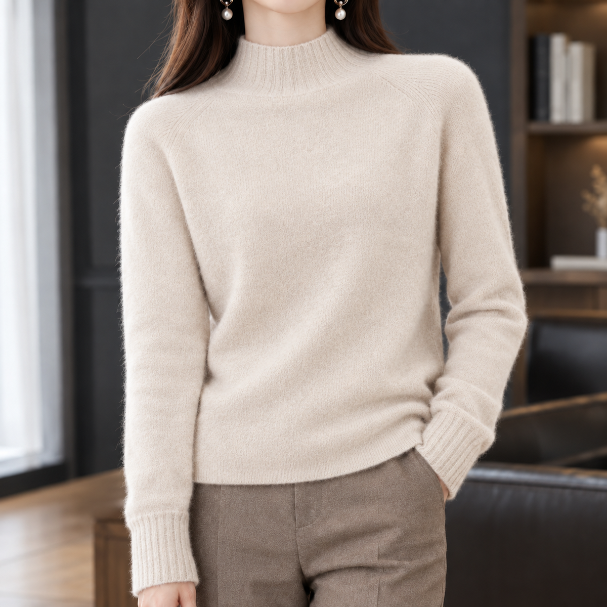 Eden-Jade Cashmere-Feel Sweater