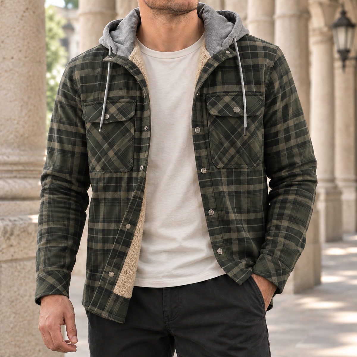 Tristan-Rhys Sherpa-Lined Jacket