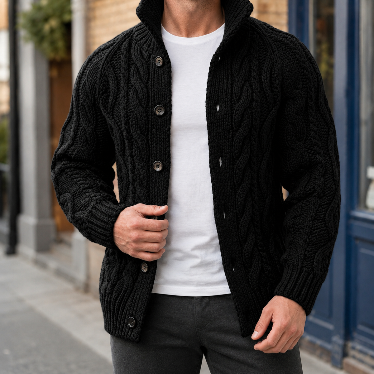 Dean Cable Knit Sweater