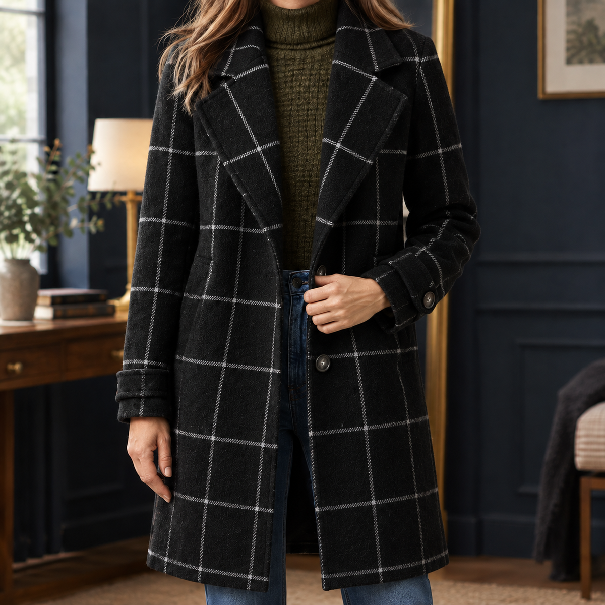 Ophelia-Rae Windowpane Jacket