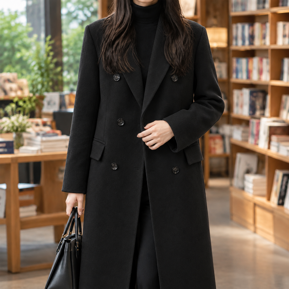 Guinevere-Lane Double Breasted Overcoat