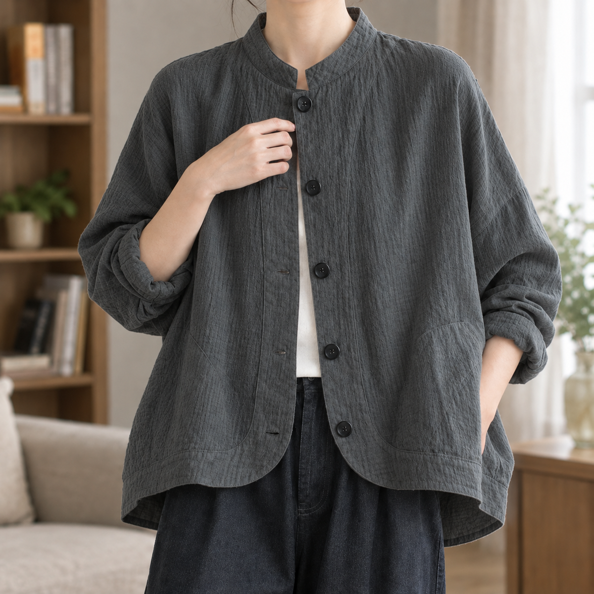 Rachel Stand Collar Jacket