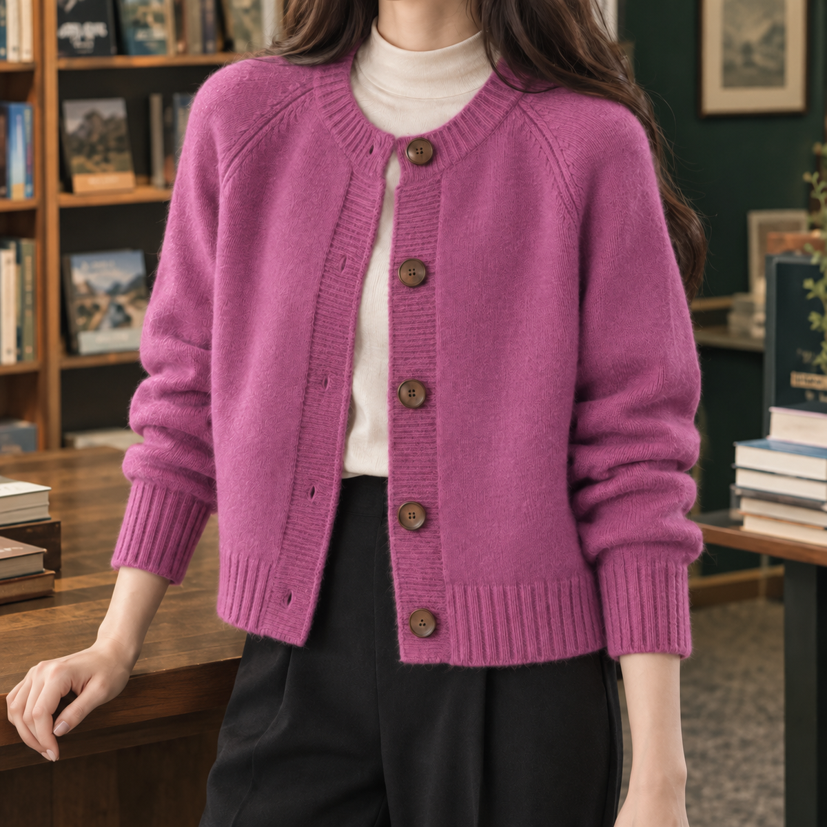 Lauren Round Neck Cardigan