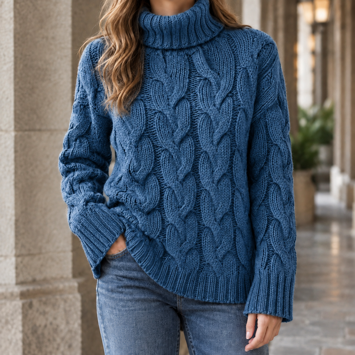 Hildegarde-Kate Cable Knit Sweater